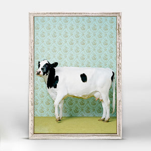 Holstein Cow - Mini Framed Canvas-Mini Framed Canvas-Jack and Jill Boutique