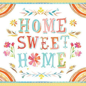 Home Sweet Home Floral | Canvas Wall Art-Canvas Wall Art-Jack and Jill Boutique
