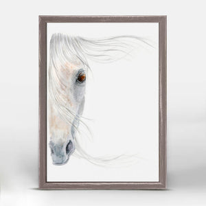 Horse Portrait 1 - Mini Framed Canvas-Mini Framed Canvas-Jack and Jill Boutique