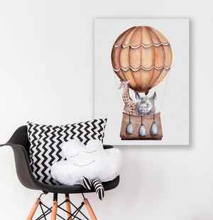 Hot Air Balloon Ride - Orange Wall Art-Wall Art-Jack and Jill Boutique