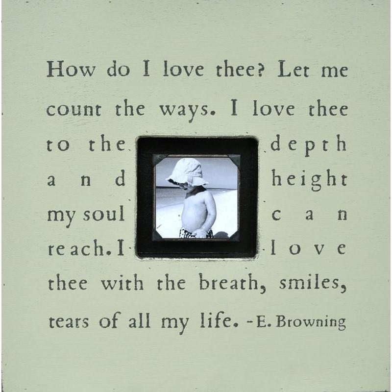 Handmade Wood Photobox with quote "How Do I Love Thee"-Photoboxes-Default-Jack and Jill Boutique