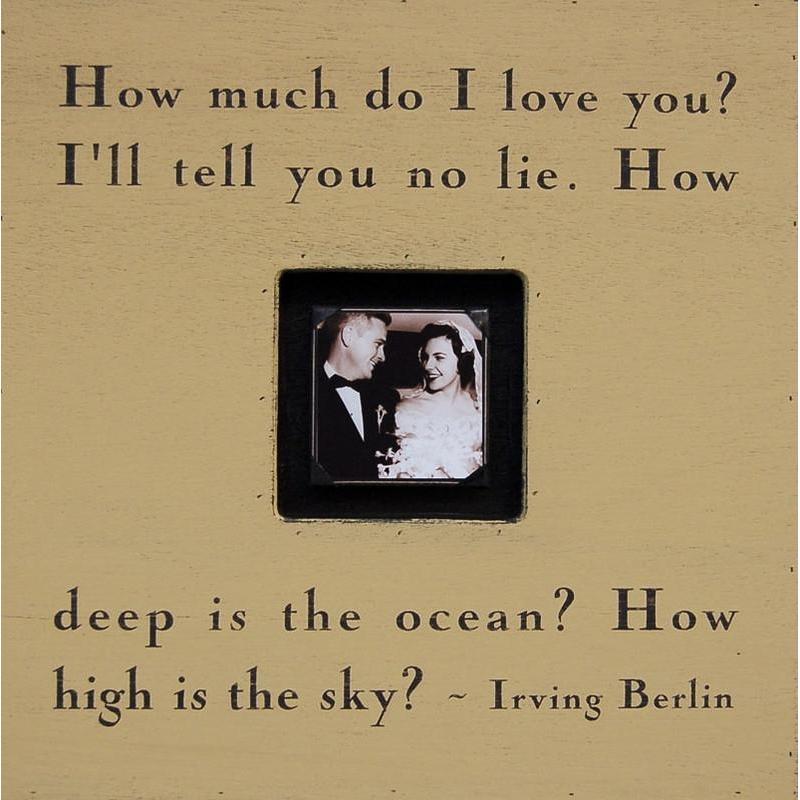 Handmade Wood Photobox with quote "How Much Do I Love You"-Photoboxes-Jack and Jill Boutique