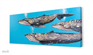 Humpback Whale Pod Wall Art-Wall Art-Jack and Jill Boutique