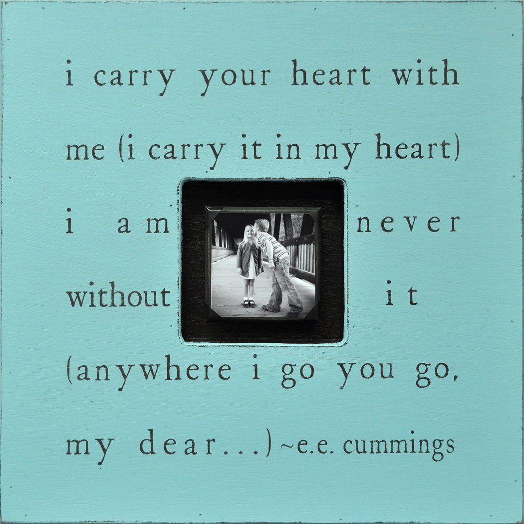 Handmade Wood Photobox with quote "I Carry Your Heart"-Photoboxes-Jack and Jill Boutique