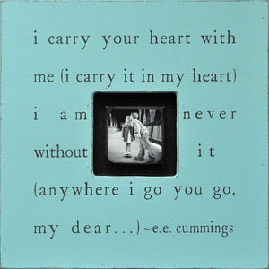 Handmade Wood Photobox with quote "I Carry Your Heart"-Photoboxes-Default-Jack and Jill Boutique