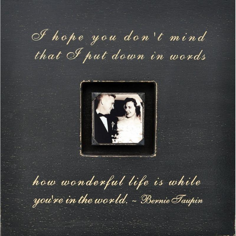 Handmade Wood Photobox with quote "I Hope You Don't Mind"-Photoboxes-Jack and Jill Boutique
