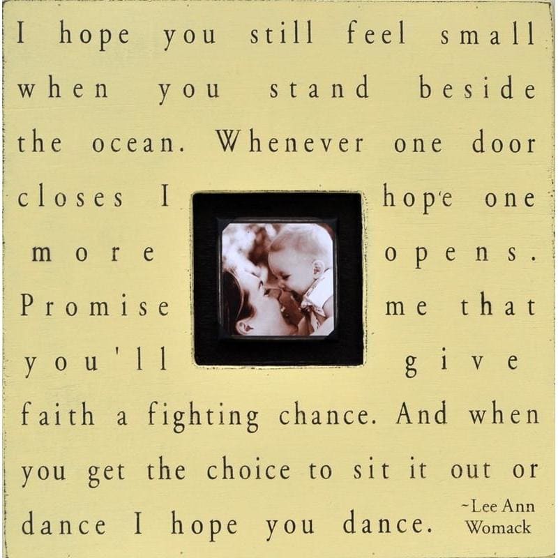 Handmade Wood Photobox with quote "I Hope You Still Feel"-Photoboxes-Jack and Jill Boutique