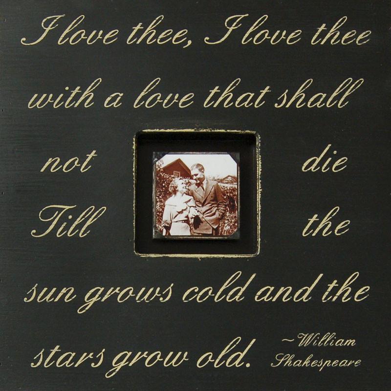 Handmade Wood Photobox with quote "I Love Thee"-Photoboxes-Jack and Jill Boutique