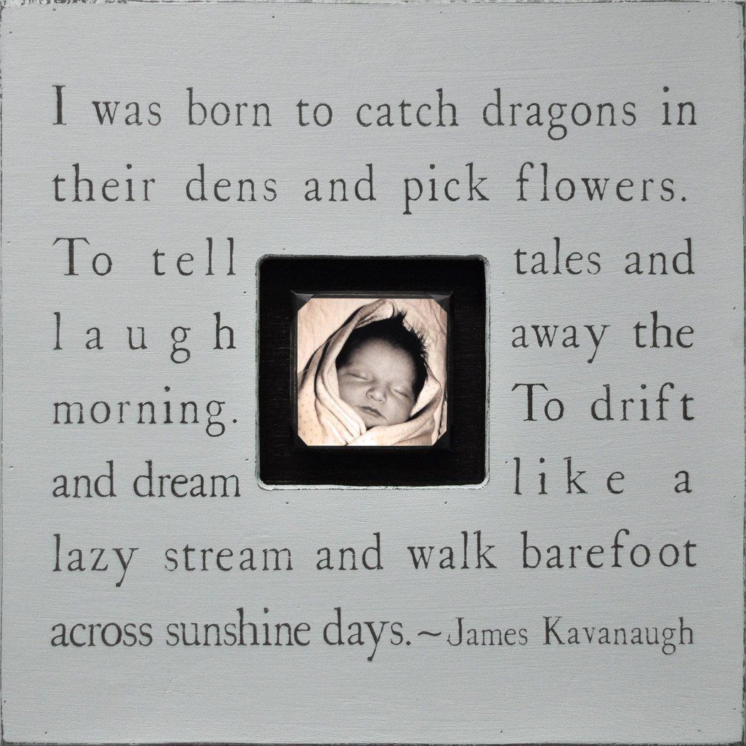 Handmade Wood Photobox with quote "I Was Born to Catch Dragons"-Photoboxes-Jack and Jill Boutique