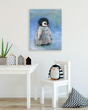 Ice Baby Penguin Wall Art-Wall Art-Jack and Jill Boutique
