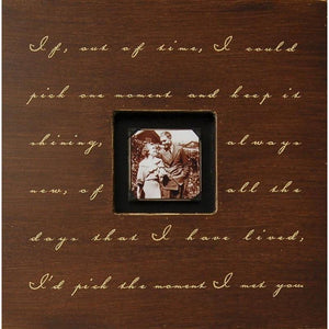 Handmade Wood Photobox with quote "If Out of Time"-Photoboxes-Jack and Jill Boutique