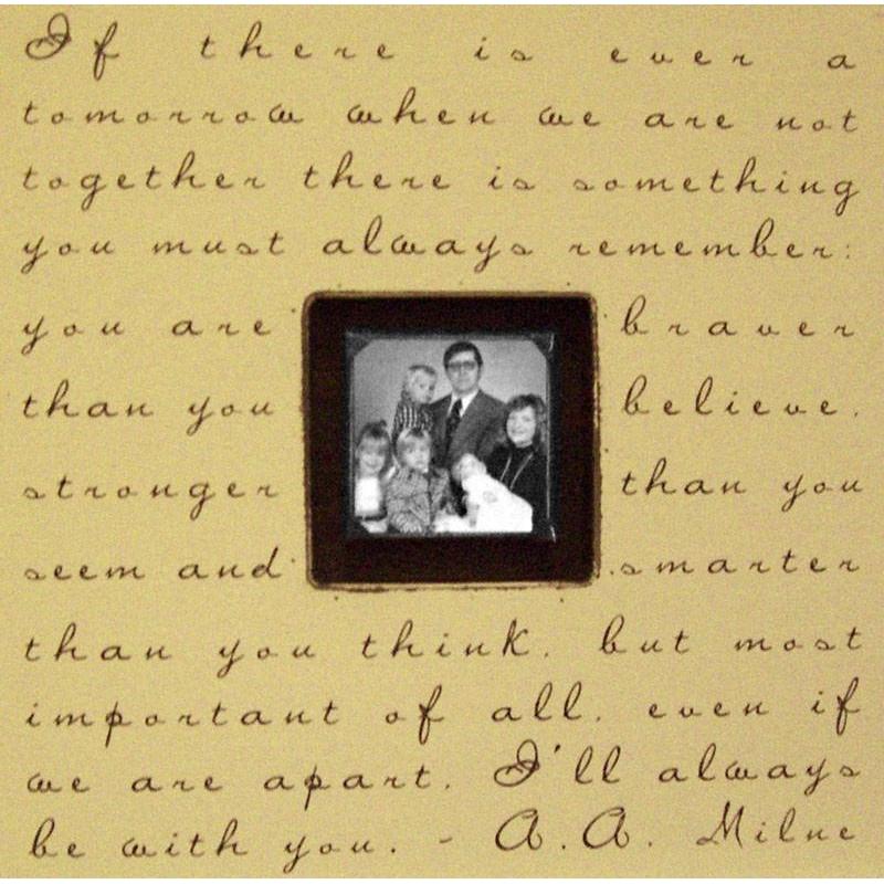 Handmade Wood Photobox with quote "If There Is Ever a Tomorrow"-Photoboxes-Jack and Jill Boutique