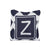 Modern Chrisscross & Initial Personalized Pillow-Pillow-Jack and Jill Boutique