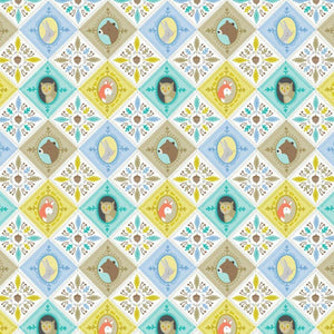 Born Wild in Blue Patchwork Crib Sheet or Changing pad cover-Crib Sheets-Jack and Jill Boutique