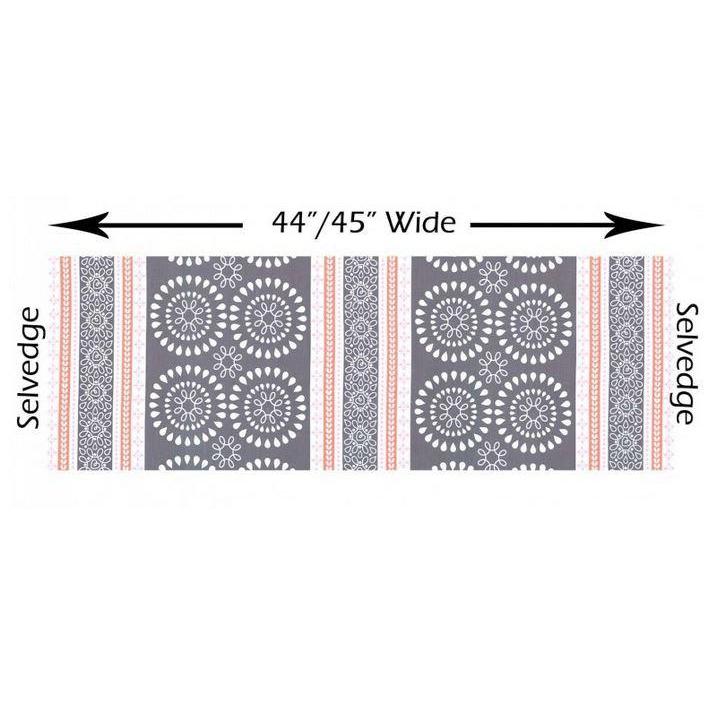 Harper Coral Fabric by the Yard | 100% Cotton-Fabric-Jack and Jill Boutique