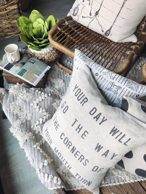 Your Day Will Go Pillow-Pillow-Jack and Jill Boutique