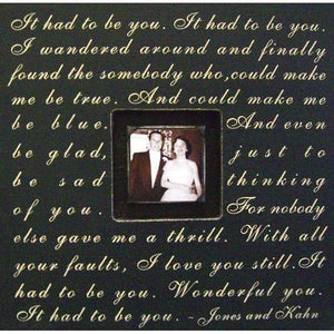 Handmade Wood Photobox with quote "It Had to be You"-Photoboxes-Jack and Jill Boutique