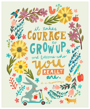 It Takes Courage Wall Art-Wall Art-Jack and Jill Boutique