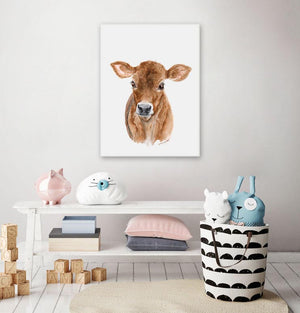 Jersey Cow Portrait Wall Art-Wall Art-Jack and Jill Boutique