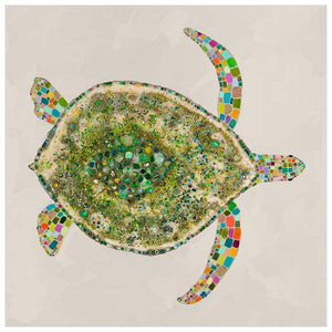 Jeweled Sea Turtle - Pearl Wall Art-Wall Art-Jack and Jill Boutique