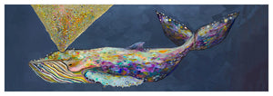 Jeweled Whale Spray - Wisteria Wall Art-Wall Art-Jack and Jill Boutique
