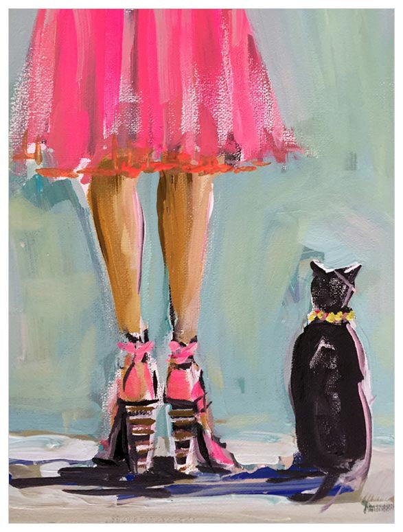 Kitten and Heels Wall Art-Wall Art-Jack and Jill Boutique