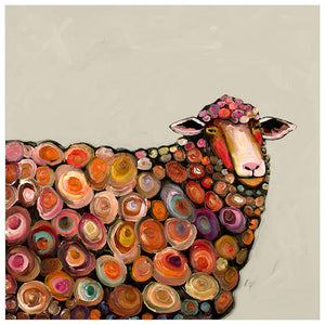 Lamb On Cream Wall Art-Wall Art-Jack and Jill Boutique