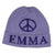 Large Peace Sign Personalized Knit Hat-Hats-Jack and Jill Boutique