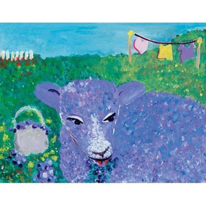 Lavender Lamb | Canvas Wall Art-Canvas Wall Art-Jack and Jill Boutique