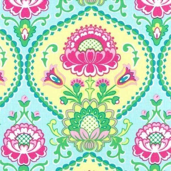 Lavinia Aqua Fabric by the Yard | 100% Cotton-Fabric-Jack and Jill Boutique