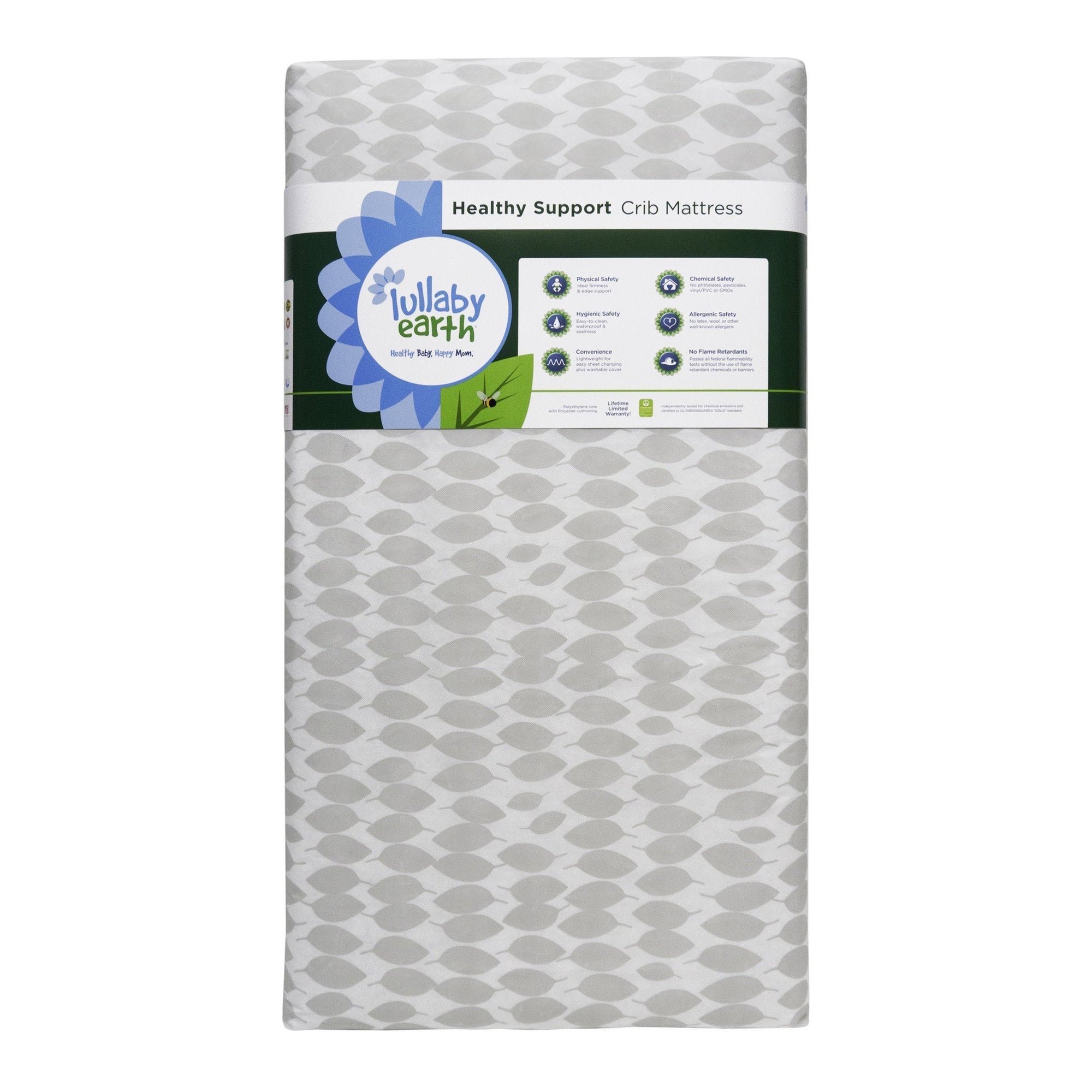 Leaf Patterns Crib Mattress-Crib Mattress-Jack and Jill Boutique