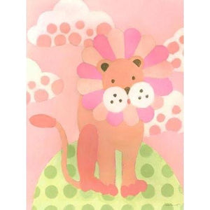 Leo Lion - Pink | Canvas Wall Art-Canvas Wall Art-Jack and Jill Boutique