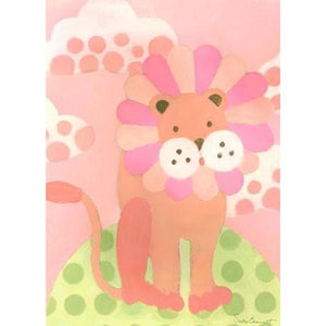Leo Lion - Pink | Canvas Wall Art-Canvas Wall Art-Jack and Jill Boutique