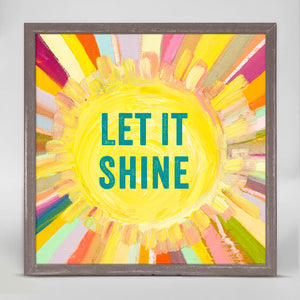 Let It Shine - Mini Framed Canvas-Mini Framed Canvas-Jack and Jill Boutique