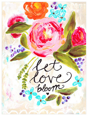 Let Love Bloom Wall Art-Wall Art-Jack and Jill Boutique