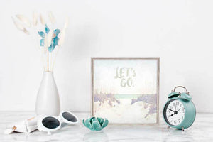 Let's Go - Mini Framed Canvas-Mini Framed Canvas-Jack and Jill Boutique