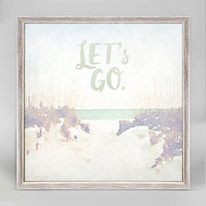 Let's Go - Mini Framed Canvas-Mini Framed Canvas-Jack and Jill Boutique