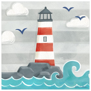 Let's Set Sail - Lighthouse Wall Art-Wall Art-Jack and Jill Boutique
