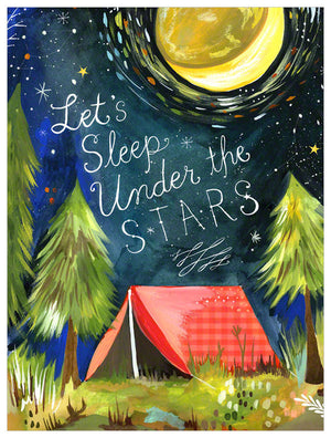 Let's Sleep Under the Stars Wall Art-Wall Art-Jack and Jill Boutique