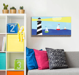 Lighthouse Wall Art-Wall Art-24x12 Canvas-Jack and Jill Boutique