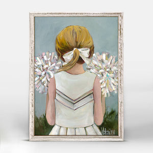 Lil' Cheerleader - Mini Framed Canvas-Mini Framed Canvas-Jack and Jill Boutique
