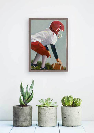 Lil' Football Star 2 - Mini Framed Canvas-Mini Framed Canvas-Jack and Jill Boutique