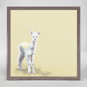 Little Baby Llama - Mini Framed Canvas-Mini Framed Canvas-Jack and Jill Boutique