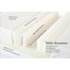 Little Dreamer 5" Crib, 6.5" Twin and Full Mattresses (All Foam and Innerspring)-Crib Mattress-Jack and Jill Boutique