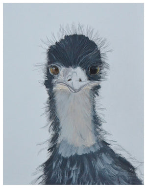 Little Emu Portrait Wall Art-Wall Art-Jack and Jill Boutique