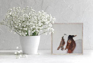 Little Goat Portrait - Mini Framed Canvas-Mini Framed Canvas-Jack and Jill Boutique