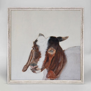 Little Goat Portrait - Mini Framed Canvas-Mini Framed Canvas-Jack and Jill Boutique