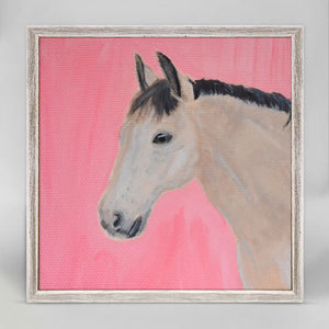 Little Horse Portrait - Mini Framed Canvas-Mini Framed Canvas-Jack and Jill Boutique