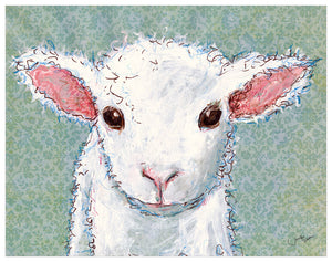 Little Lamb Baby Wall Art-Wall Art-Jack and Jill Boutique