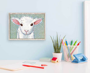 Little Lamb Baby - Mini Framed Canvas-Mini Framed Canvas-Jack and Jill Boutique